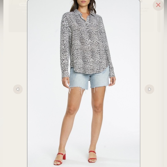 Pistola Elle Leopard Print Baby Snap Front Shirt Size S EUC - Picture 3 of 12